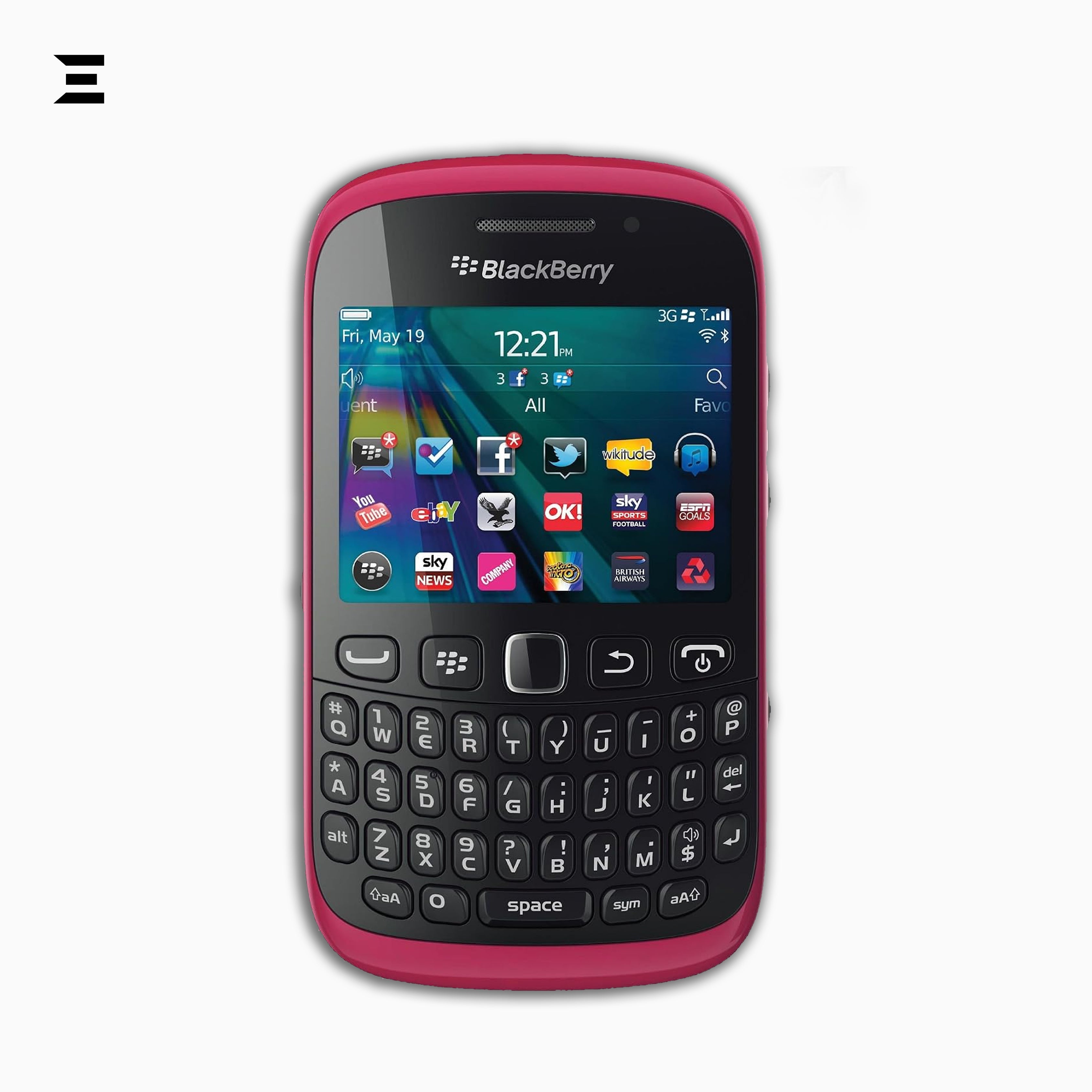 BlackBerry Curve 9320 Pink (512MB, Wi-Fi, Unlocked) – Classic QWERTY Smartphone