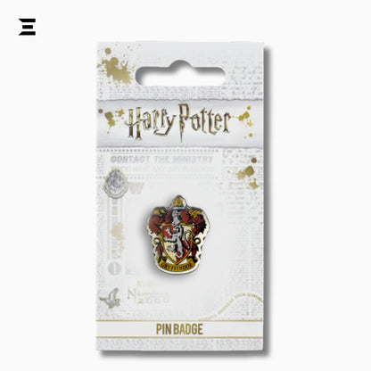 Harry Potter Gryffindor Crest Pin Badge – Official Silver Plated Collectible - IBRELIA