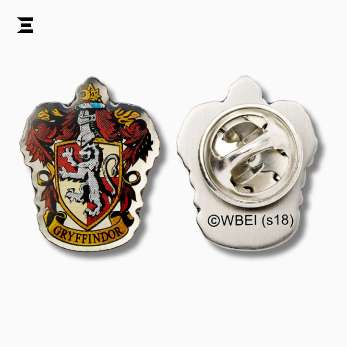Harry Potter Gryffindor Crest Pin Badge – Official Silver Plated Collectible - IBRELIA