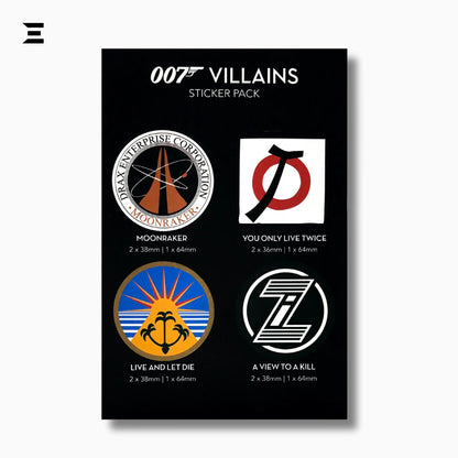 James Bond 007 Villains Sticker Pack – Collectible Movie Decals - IBRELIA