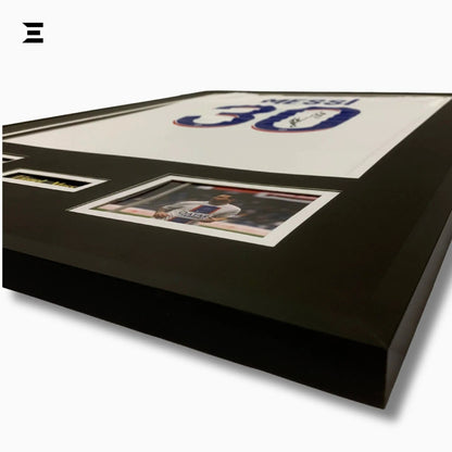 Lionel Messi “Signed” PSG Jersey Frame – Facsimile Autograph | Metal & Acrylic Display 23.5 × 31.5 in | IBRELIA™ - IBRELIA