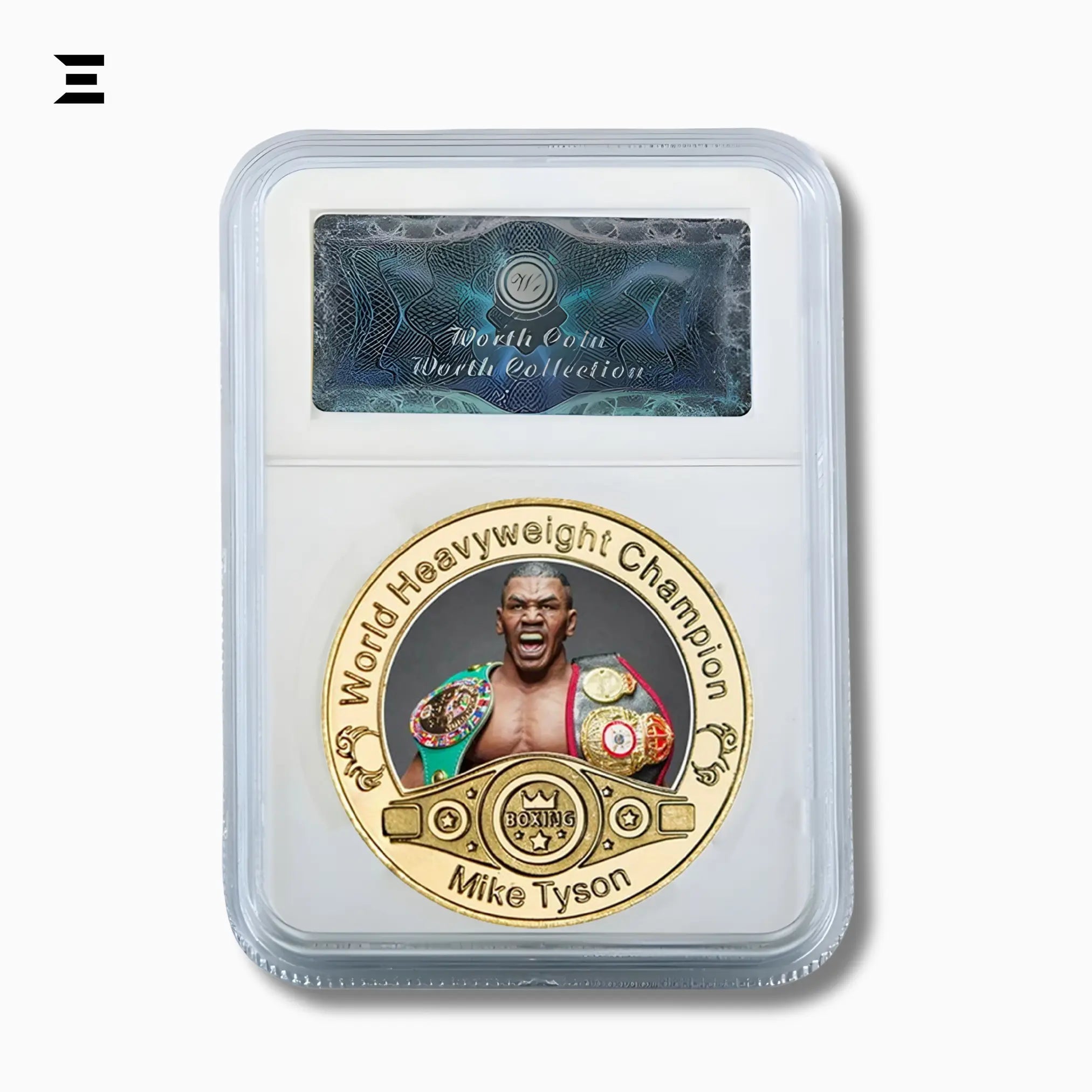 Mike Tyson World Heavyweight Champion Gold Plated Souvenir Coin Set - IBRELIA