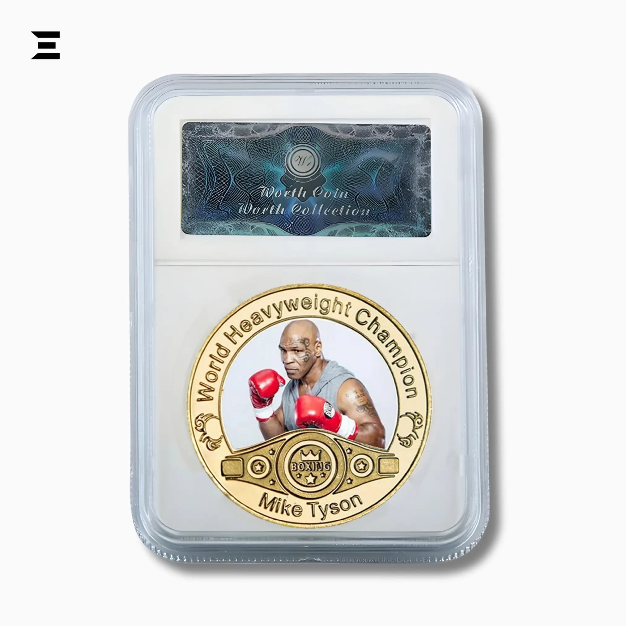 Mike Tyson World Heavyweight Champion Gold Plated Souvenir Coin Set - IBRELIA