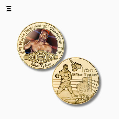 Mike Tyson World Heavyweight Champion Gold Plated Souvenir Coin Set - IBRELIA