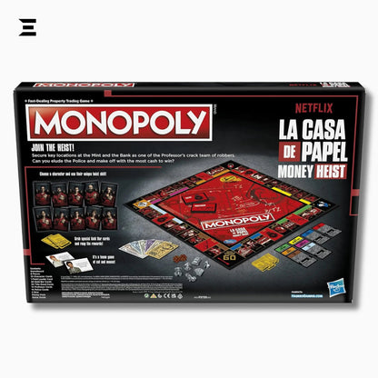 Monopoly: Netflix House of Money Edition – La Casa de Papel Board Game (English) - IBRELIA