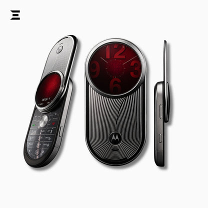 Motorola AURA R1 Silver (Unlocked) Luxury Rotary Mobile Phone – New in Premium Presentation Box
