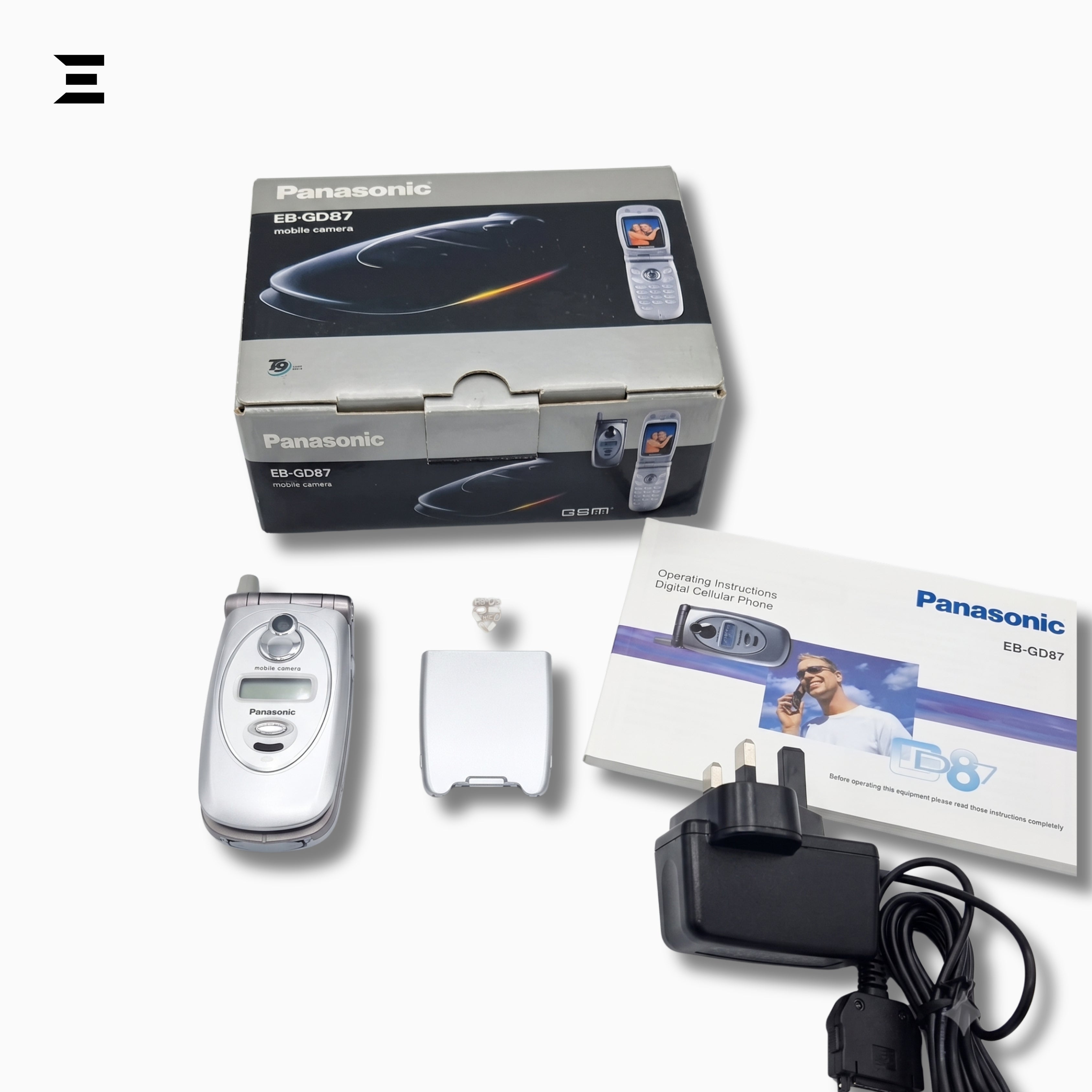 Panasonic EB-GD87 Mobile Camera Flip Phone (Unlocked) – Complete Boxed Collector's Edition with Original Accessories