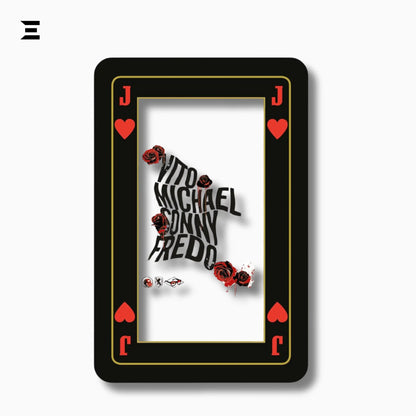 Winning Moves – The Godfather Playing Cards (French Edition) – 54 Card Deck - IBRELIA