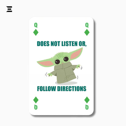 Star Wars The Mandalorian Baby Yoda Playing Cards – Waddingtons Number 1 Deck - IBRELIA