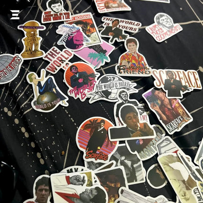 Scarface Movie Sticker Pack (50pcs) – Waterproof Vinyl Stickers - IBRELIA