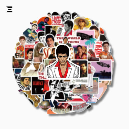 Scarface Movie Sticker Pack (50pcs) – Waterproof Vinyl Stickers - IBRELIA