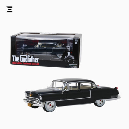The Godfather 1955 Cadillac Fleetwood Series 60 – GreenLight 1:24 Scale Die - Cast Car Model (Black) - IBRELIA