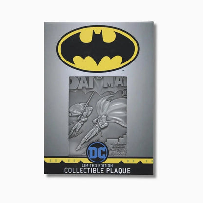 Batman Collector’s Limited Edition Metal Ingot Plaque – Fanattik DC Comics Collectible - IBRELIA
