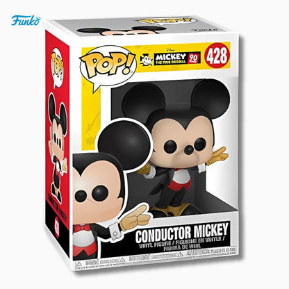 Funko Pop! Disney: Conductor Mickey 428 – 90 Years Mickey The True Original (4 - Inch) - IBRELIA