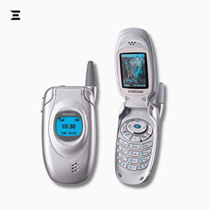 Samsung SGH-T100 Vintage GSM Flip Phone (Unlocked) – Complete Boxed Collector's Edition with Original Accessories